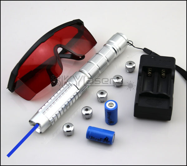 1mw 450nm Blue Laser Pointer Pen Visible Beam Light Adjustable Focus Laser+Batty