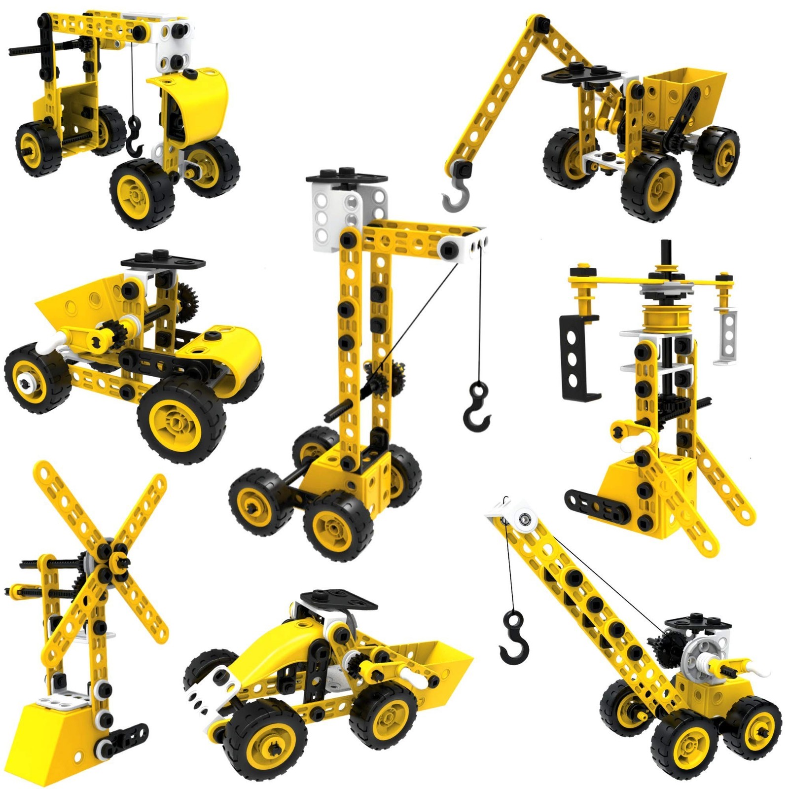 STEM Toys Kids Building Toys – 100 Piece 8-in-1 DIY Learning Construction