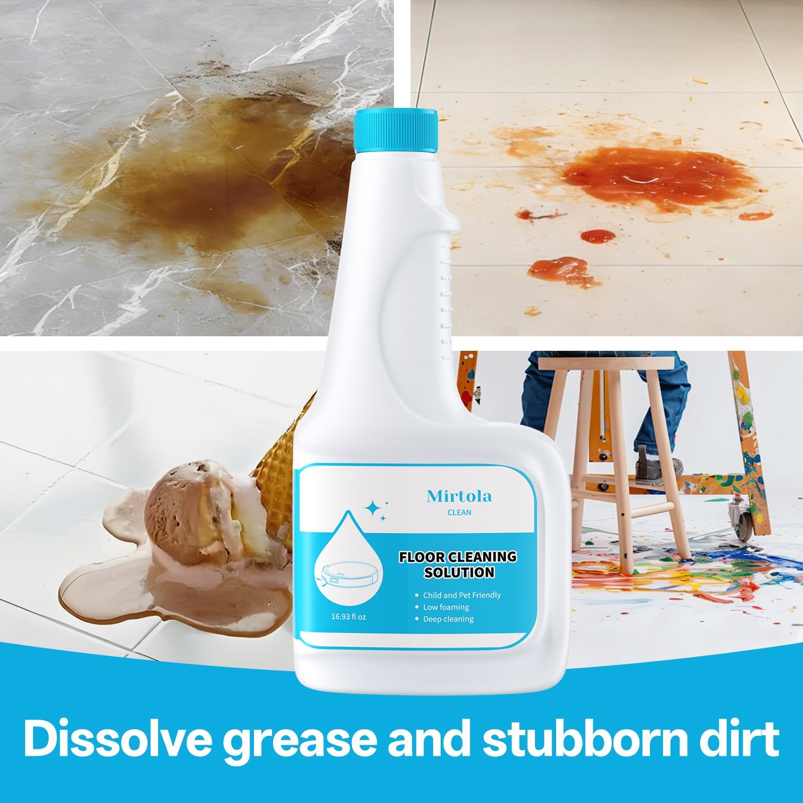 Floor Cleaning Solution, Dilution Ratio 1:200, with Eufy Cleaning Solution, E...