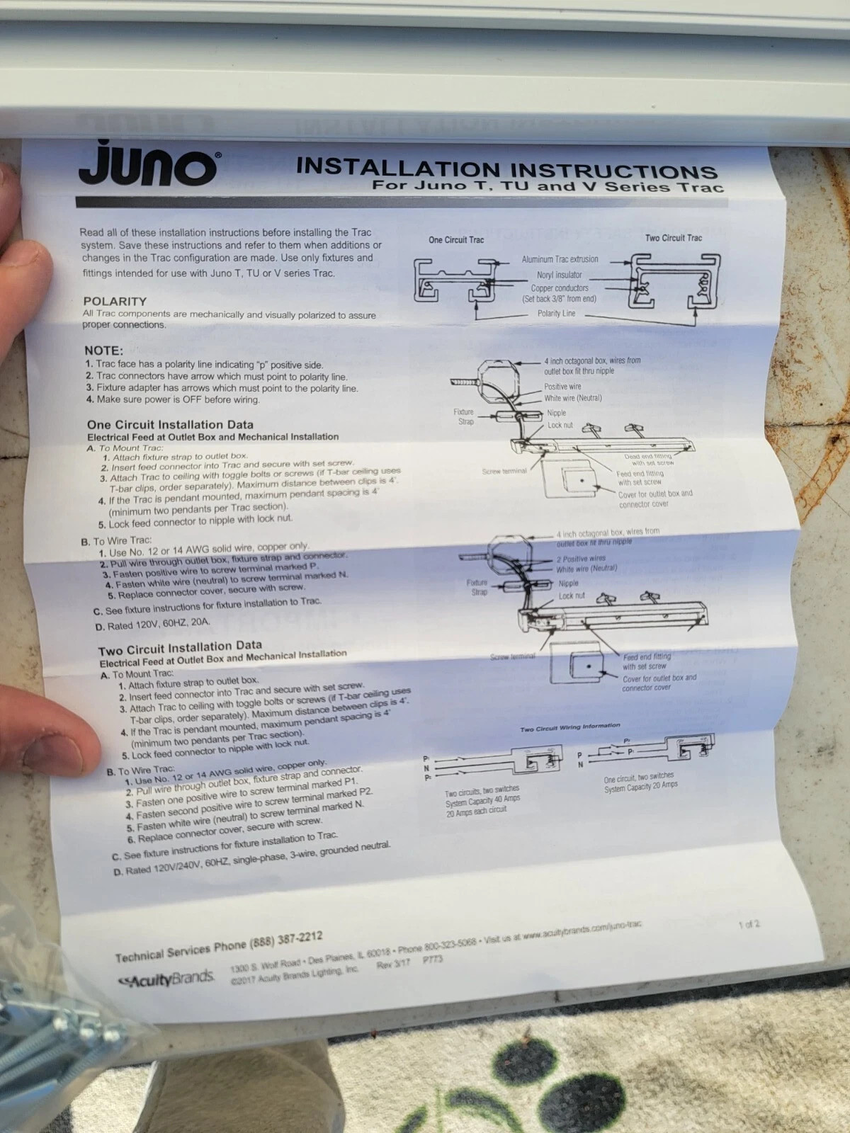 Juno Lighting T8WH Trac-Master Line Voltage Single Circuit Track 8 ft White
