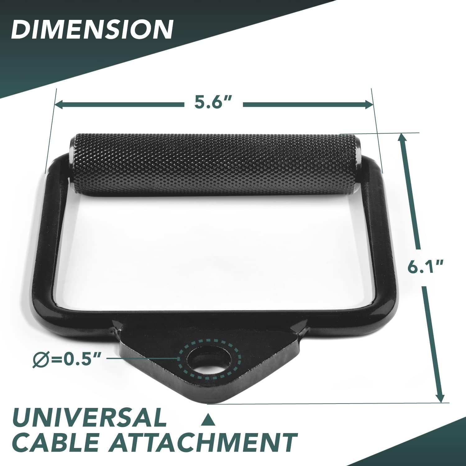 Cable Machine Attachment, Double D Handle & Tricep Rope Cable Attachment, Wei...