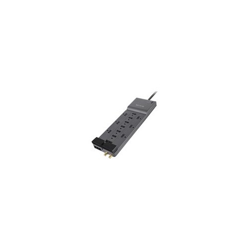 BELKIN - POWER BE112234-10 12OUT SURGE PROTECTOR10FT CORD POWER CORD W/ RJ45 COA