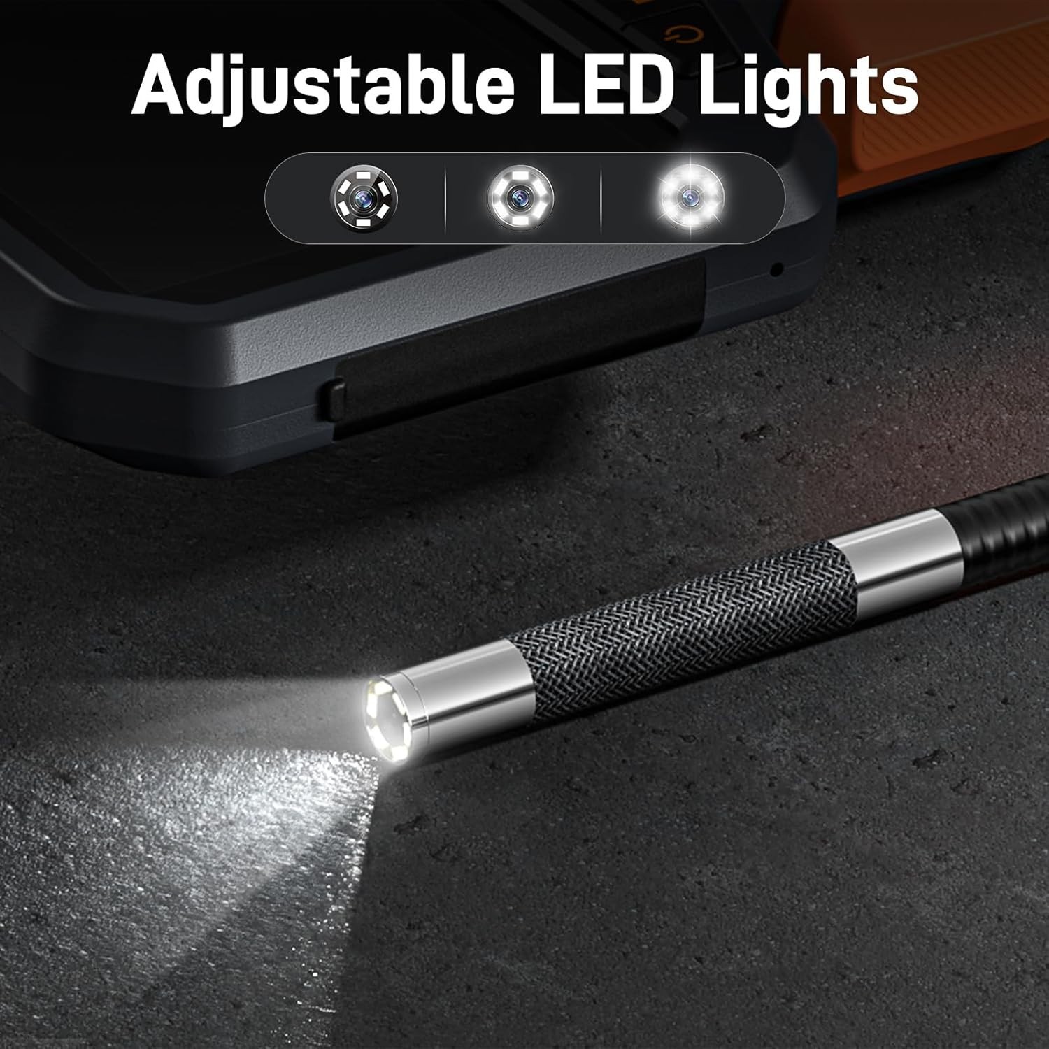 TESLONG Articulating Borescope Endoscope with Light 6.5mm Inspection Camera 10FT