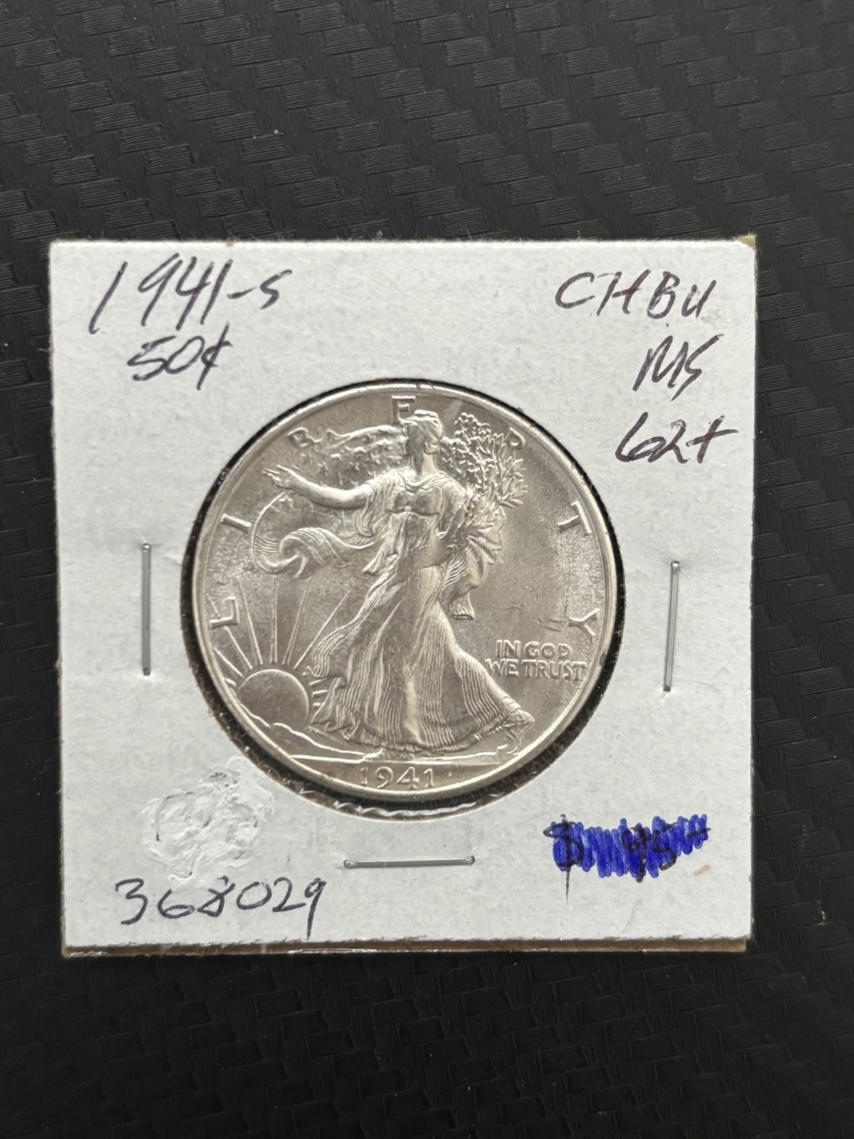 1941-S Walking Liberty Half Dollar Brilliant Uncirculated Coin