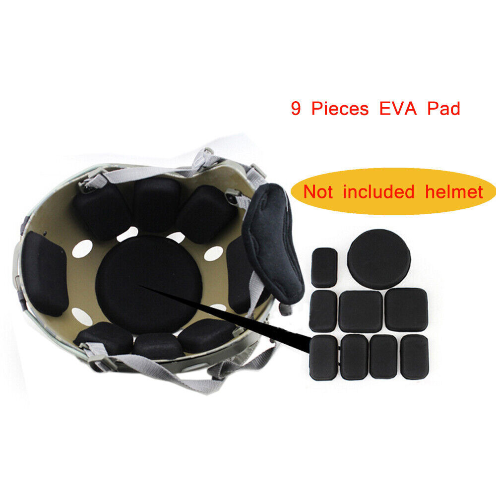 19Pcs/Set Helmet Replacement Foam Pads Kits for Fast Mich ACH USMC PASGT Helmet