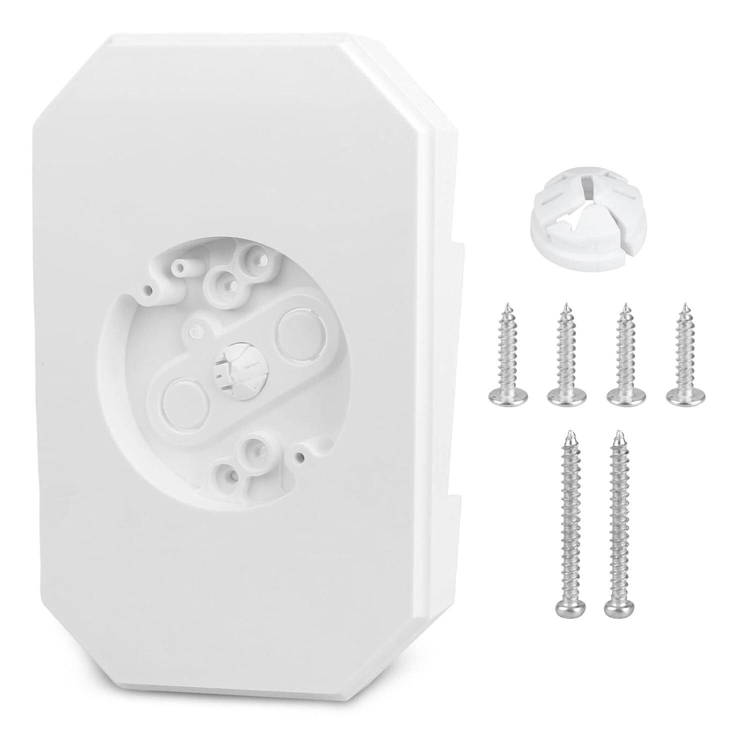 8141DBL Siding Lamp Mounting Blocks Kits, Light Block Plate White
