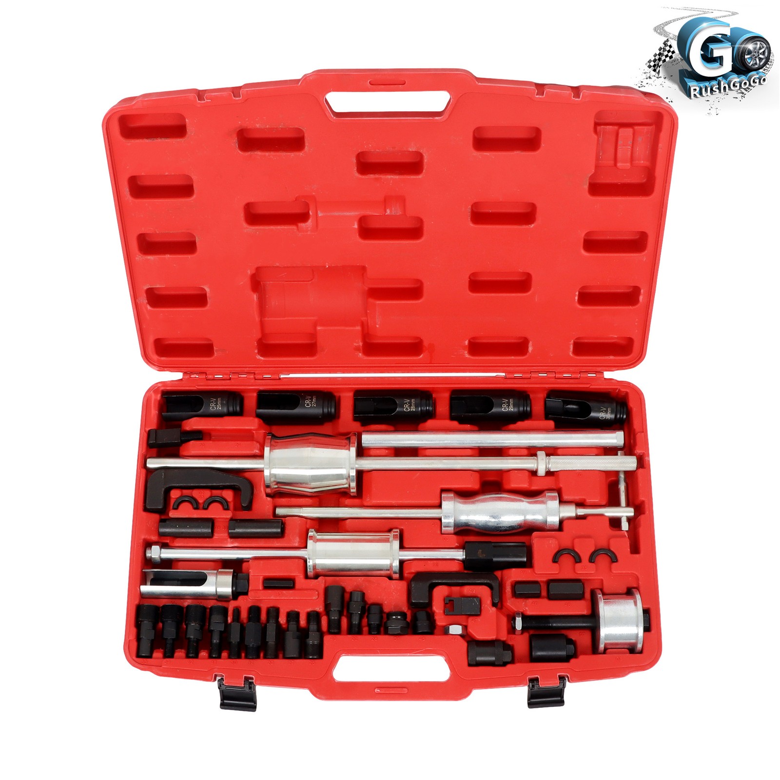 Puller Extractor Tool Set Auto Diesel Engine Injector Remover Slide Hammer 40Pcs