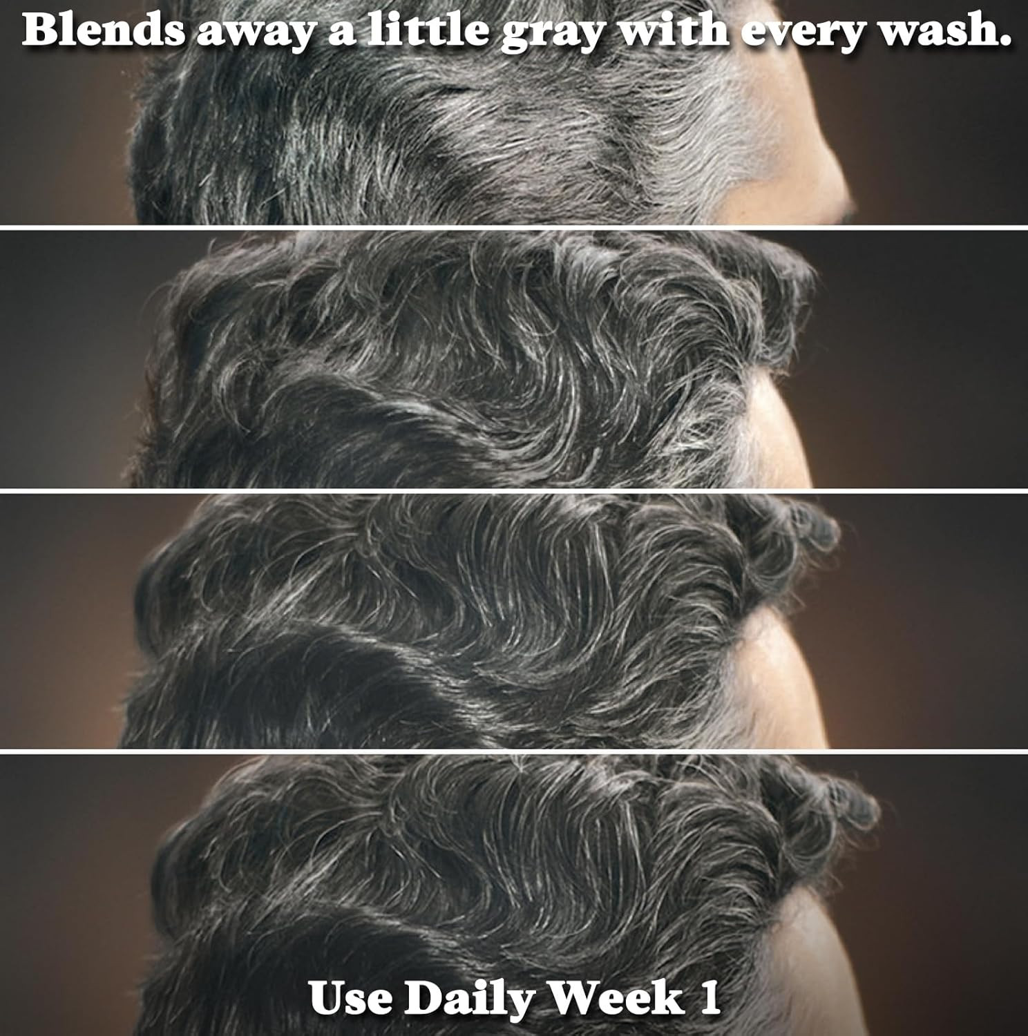 Just for Men Control GX Grey Reducing Beard Wash Shampoo with Keratin, Gradually