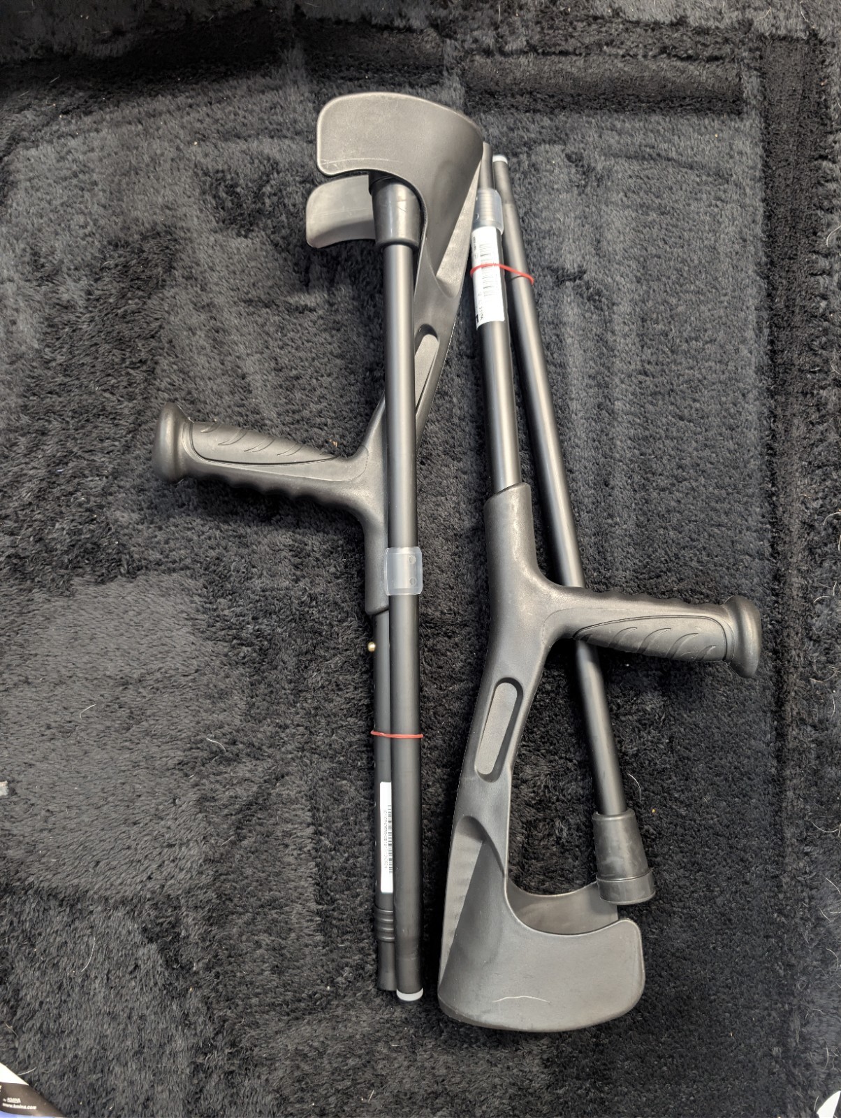 Pepe - Folding Crutches for Travel (x2 Unit, Open Cuff), Forearm Crutches