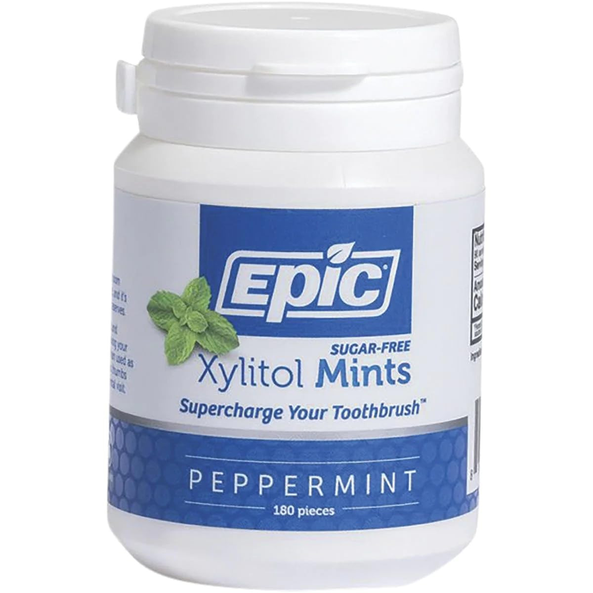 Xylitol Peppermint Breath Mints - 180 Count for Fresh Breath