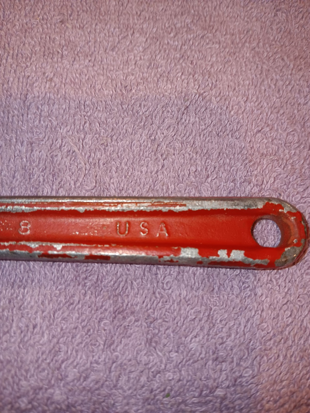 Vintage TRIMO SIZE 8" ADJUSTABLE PIPE WRENCH