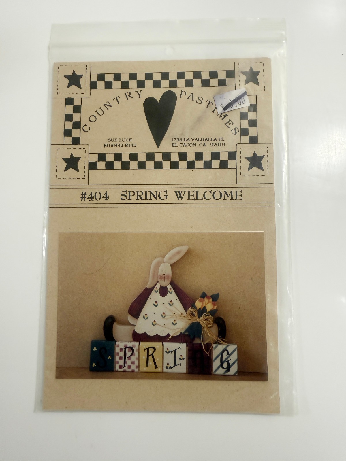 Country Pastimes Spring Welcome Pattern
