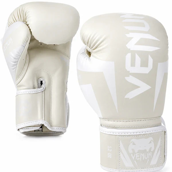 Venum Elite 14oz Boxing Gloves – White/Off-White