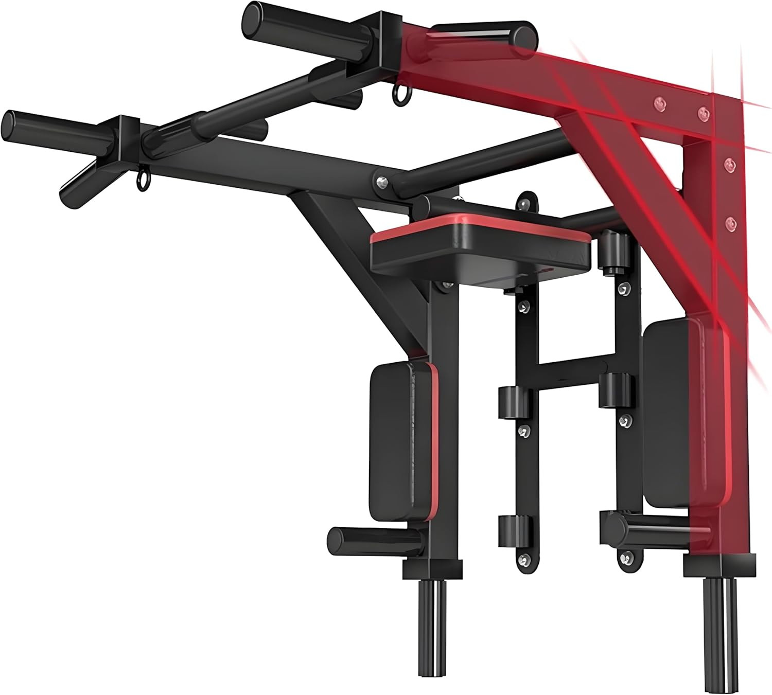 Pull Up Bar Wall Mount Dip Station 800 Lbs