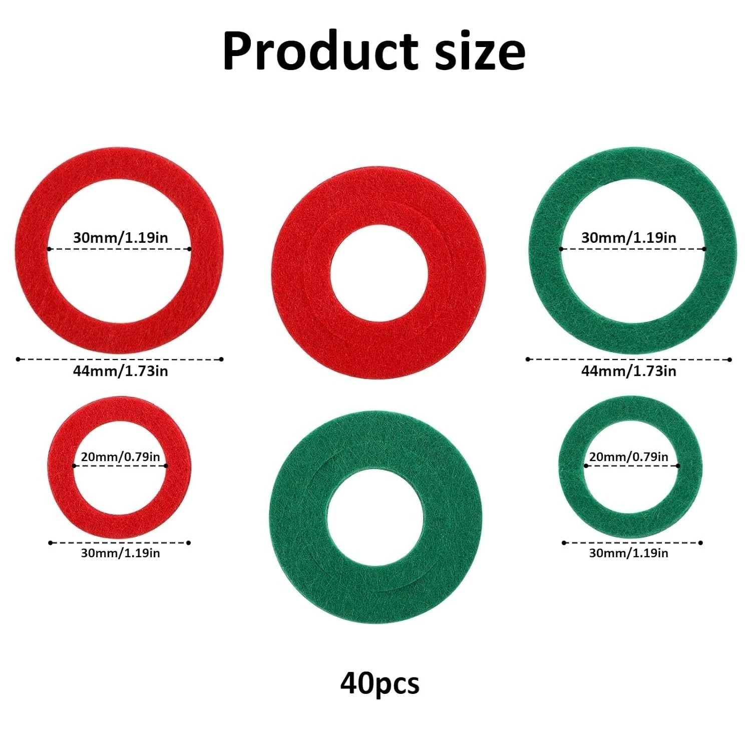 40 Pcs Car Battery Terminal Protector Anti Corrosion Washers Fiber Felt Washe