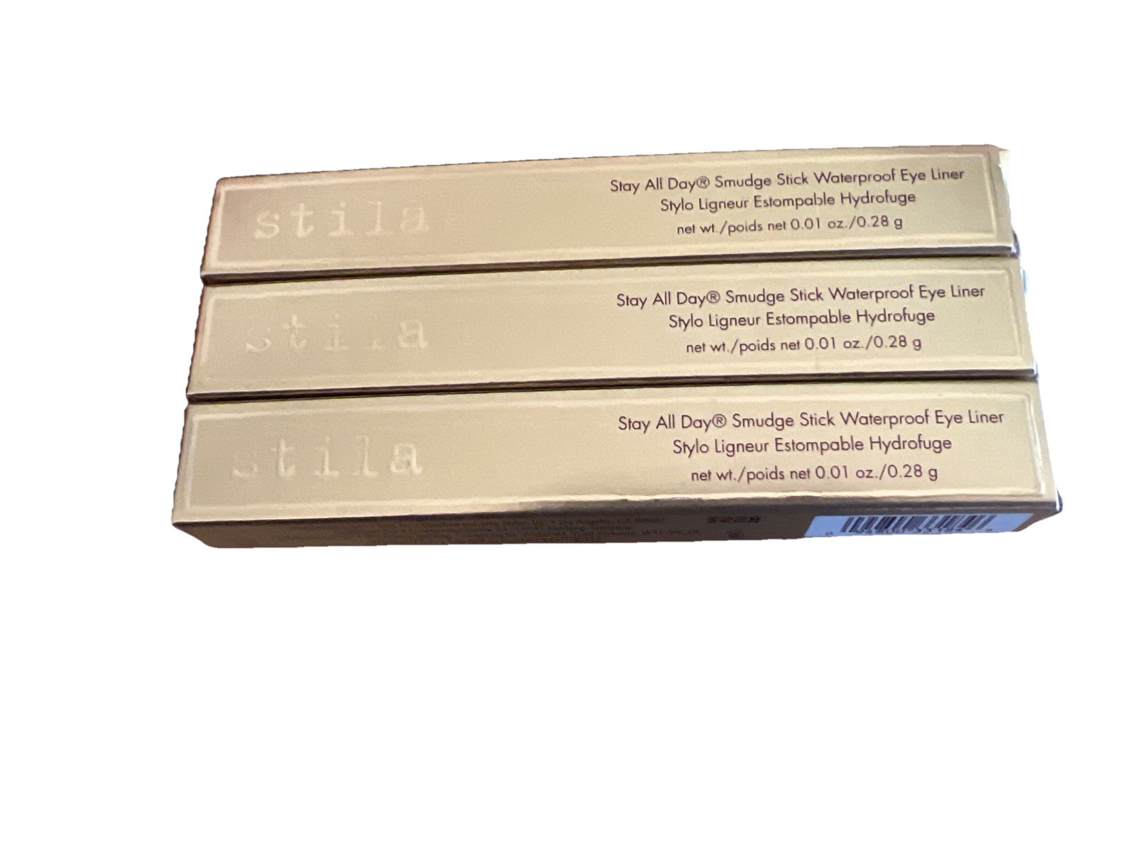 3X Stila Stay All Day Smudge Stick Waterproof Eye liner ~ LIONFISH (DEEP BRONZE)