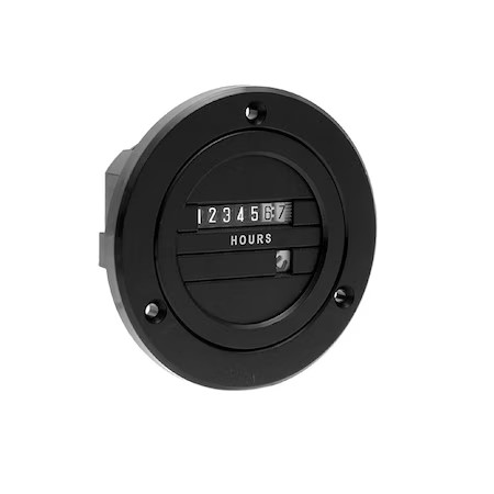 Trumeter 711-0160 Hour Meter, Electromechanical, 6 Digits