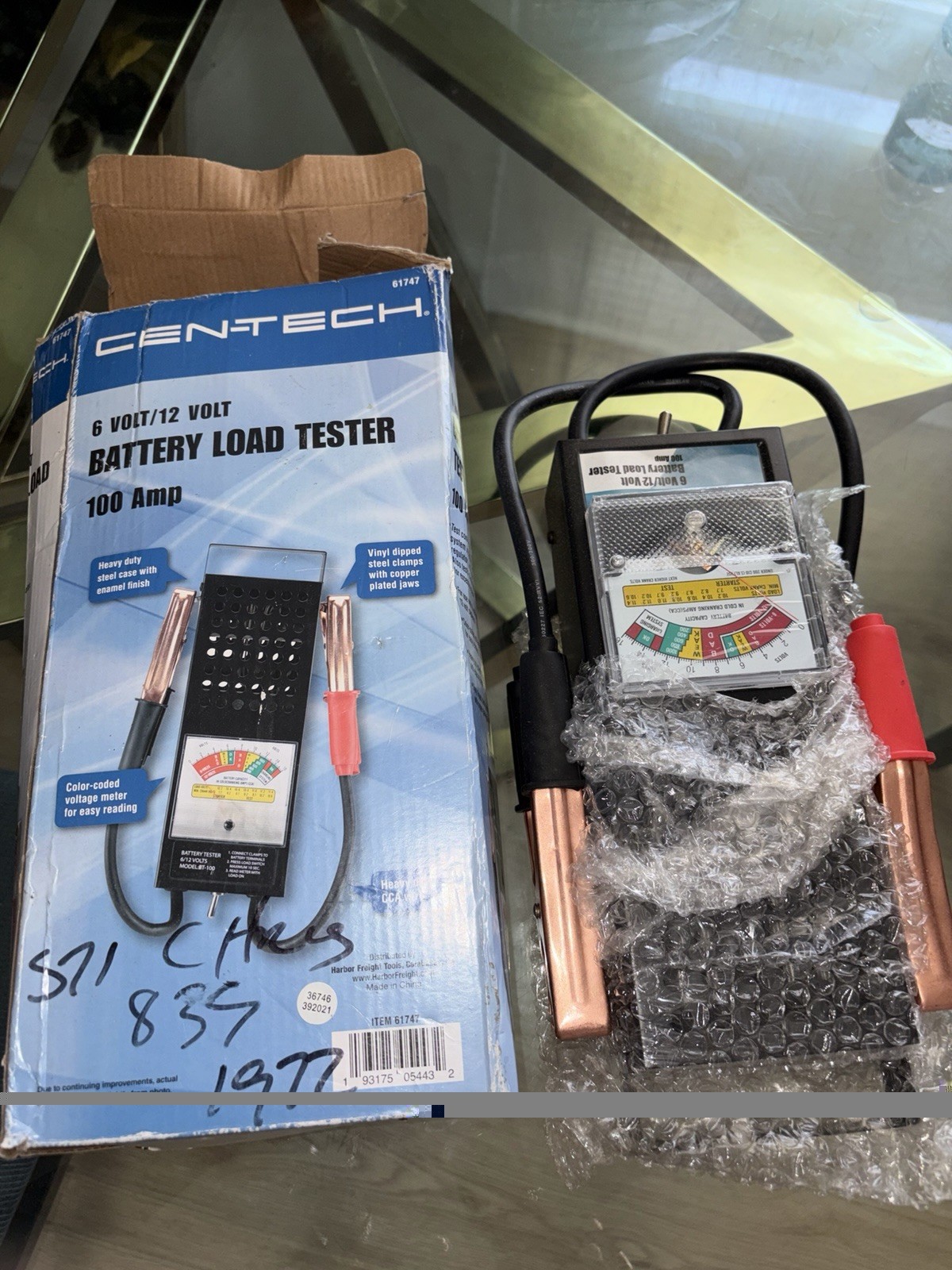 CEN-TECH 100 Amp 6/12v Battery Load Tester Automotive Car Truck