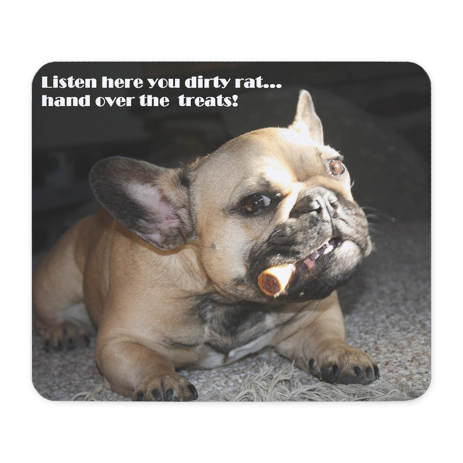 CafePress Hand Over The Treats Mousepad  (668453239)