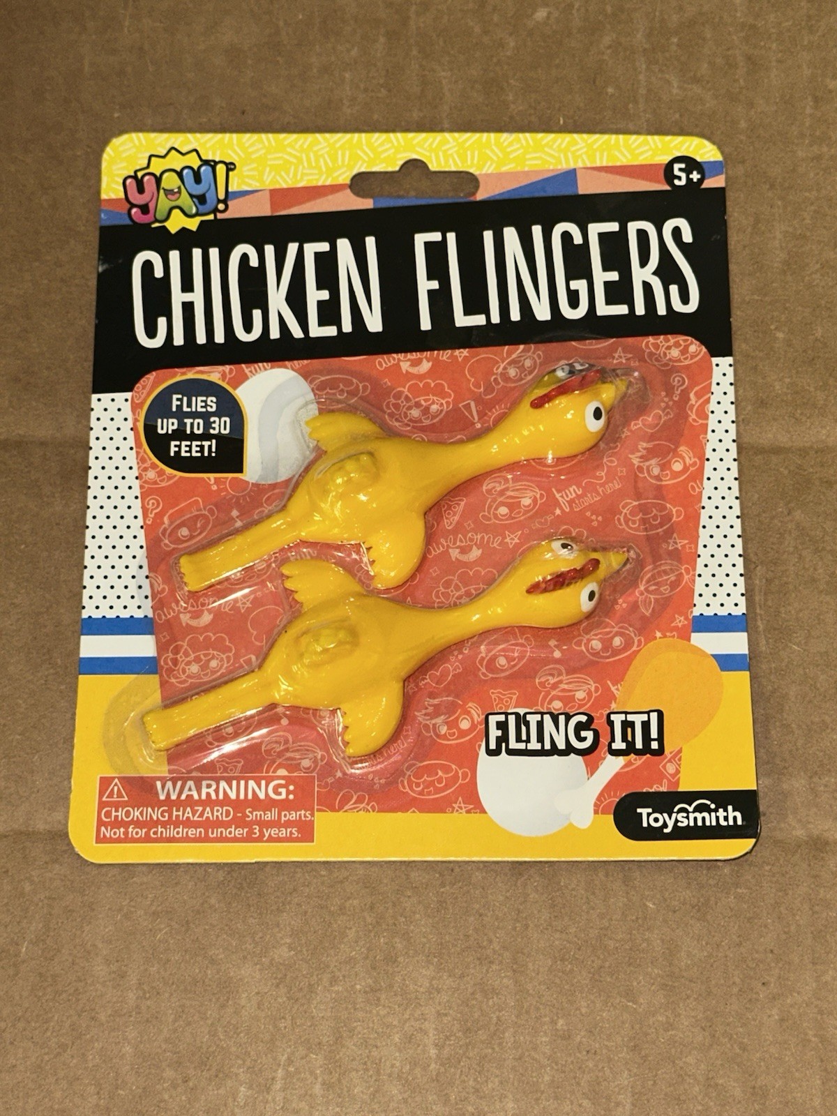 Chicken Flingers! - Soars Up To 30 Feet! Two Per Package! Yay! Toysmith! NEW NOS