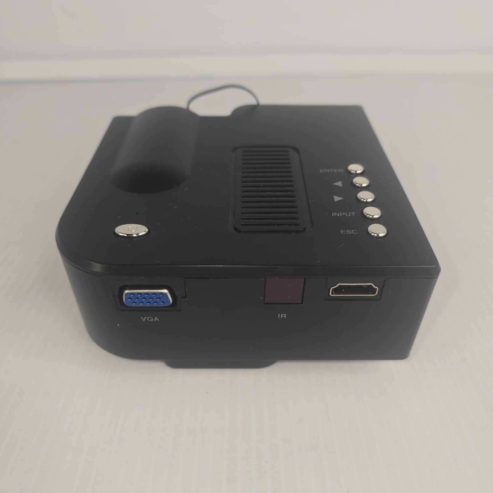Mini LED LCD Projector 12V HDMI USB AV Portable Home Theater Untested