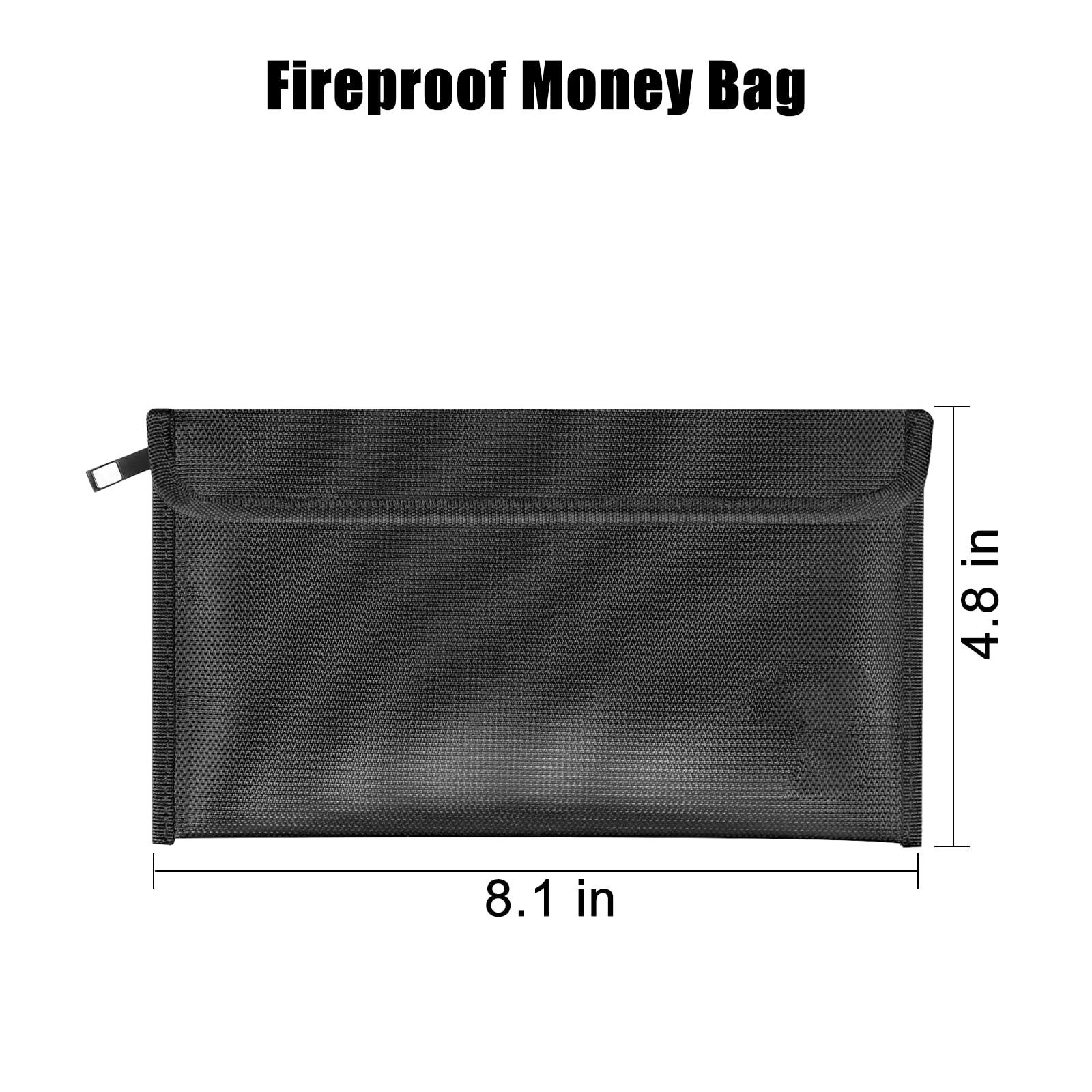 Fireproof Money Bag Small Fireproof Document Bags Waterproof and Fireproof