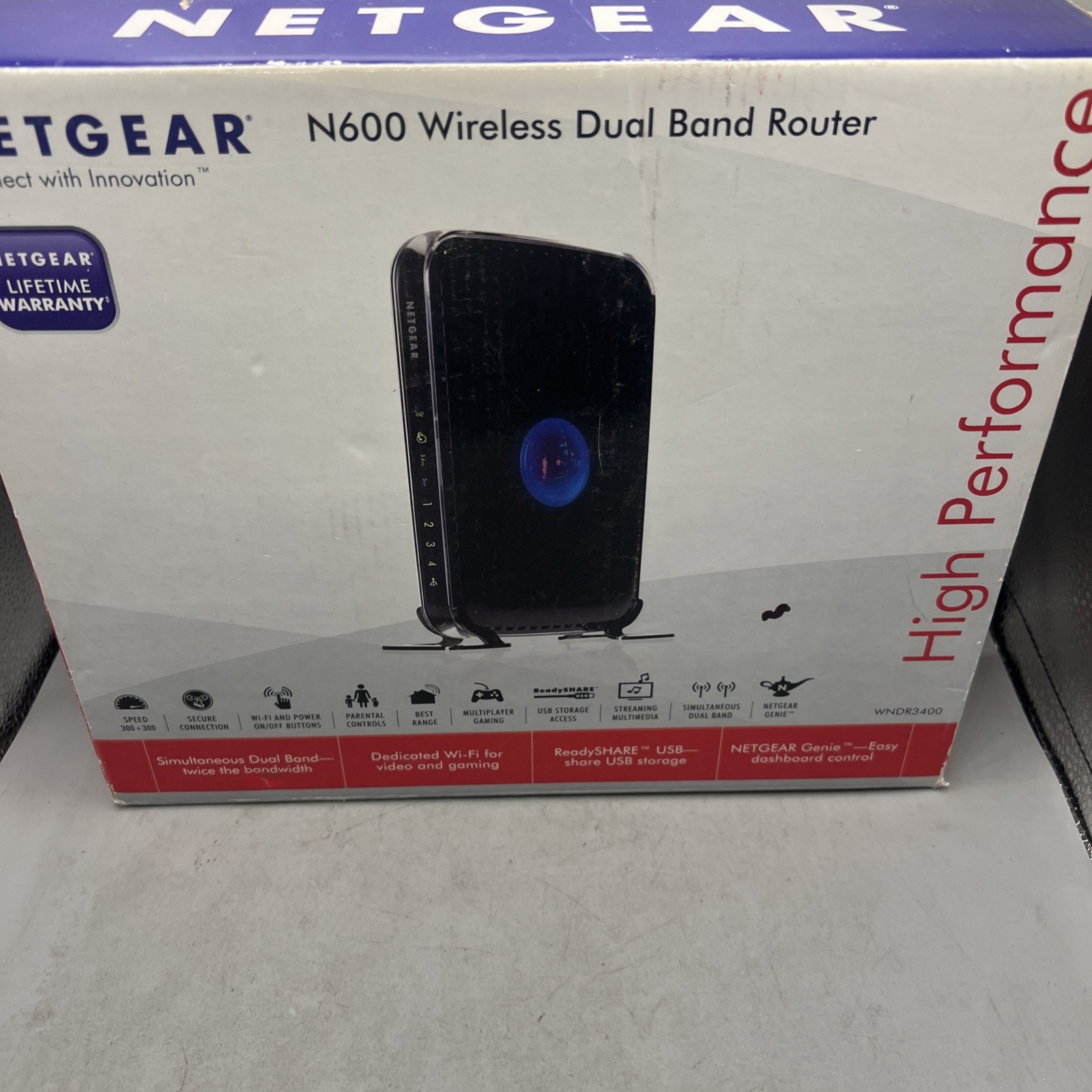 NETGEAR N600 Wireless Dual Band Wi-Fi Router WNDR3400-100NAS
