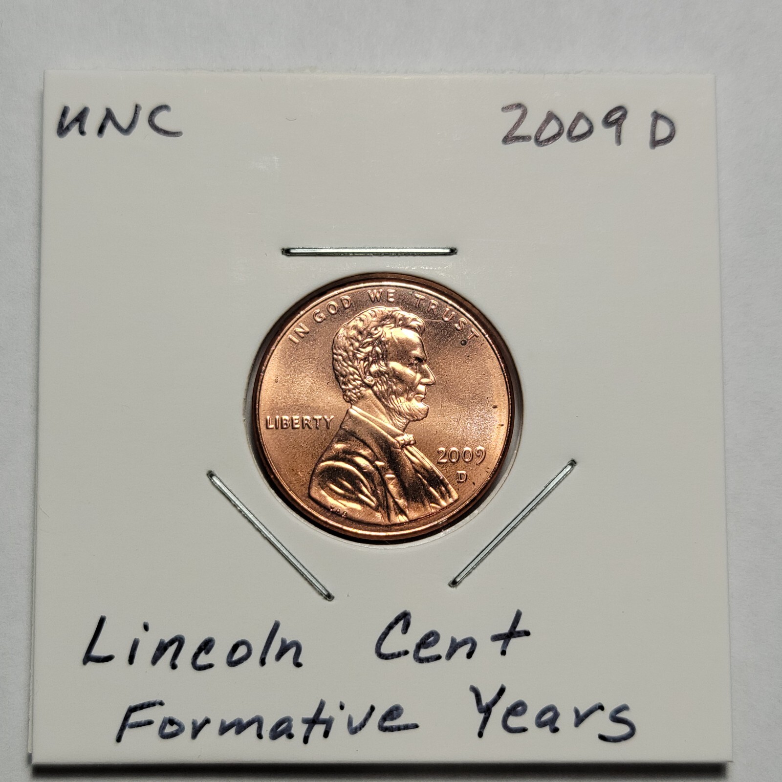 2009 D US  1 Cent Lincoln Penny UNC Formative Years