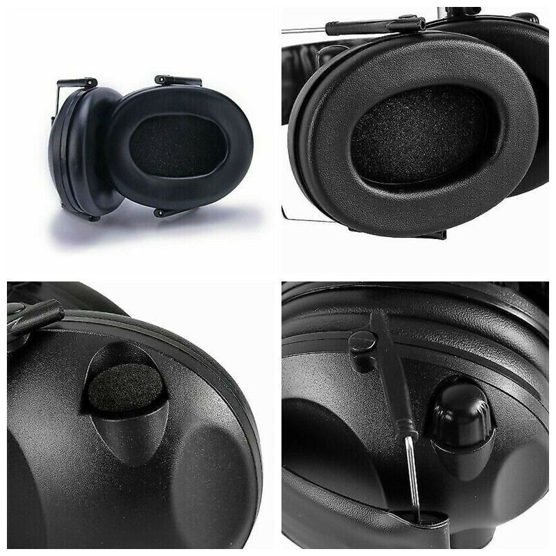 Folding Electronic Hearing Protection Ear Muffs Noise Blocking Hunting Shooting