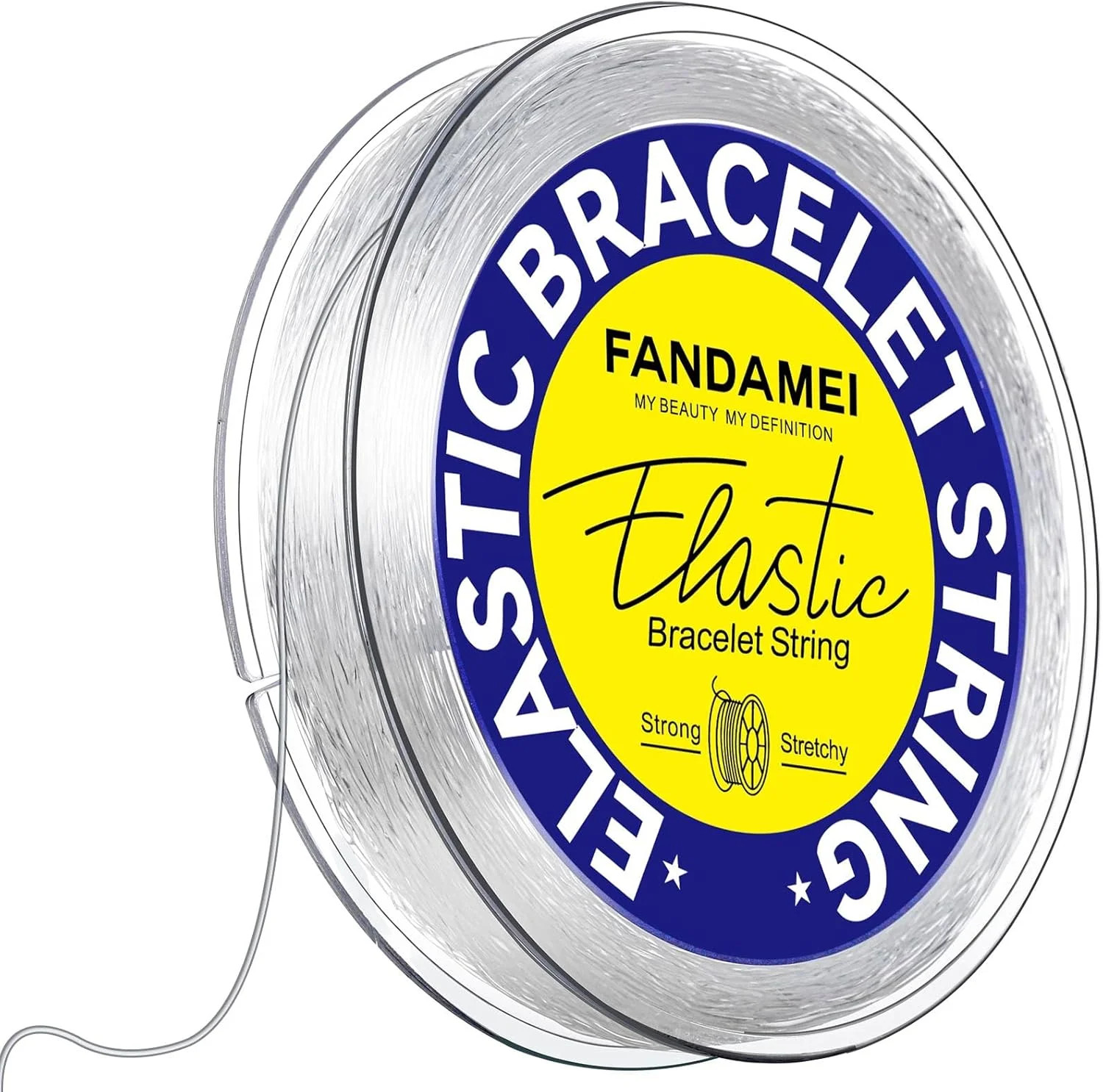 0.5mm Elastic Bracelets Strings Cord, Elastic Crystal Stretch Bead Cord for Jewe