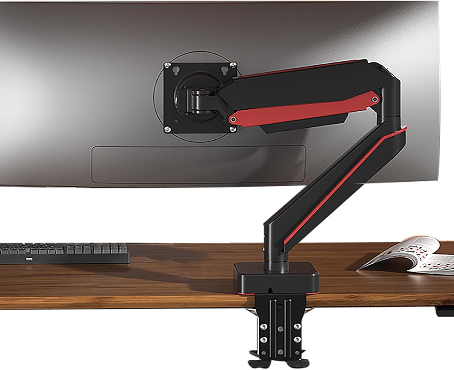 Premium Aluminum Heavy Duty Monitor Arm, for Ultrawide Monitors 14 to 49 Inches