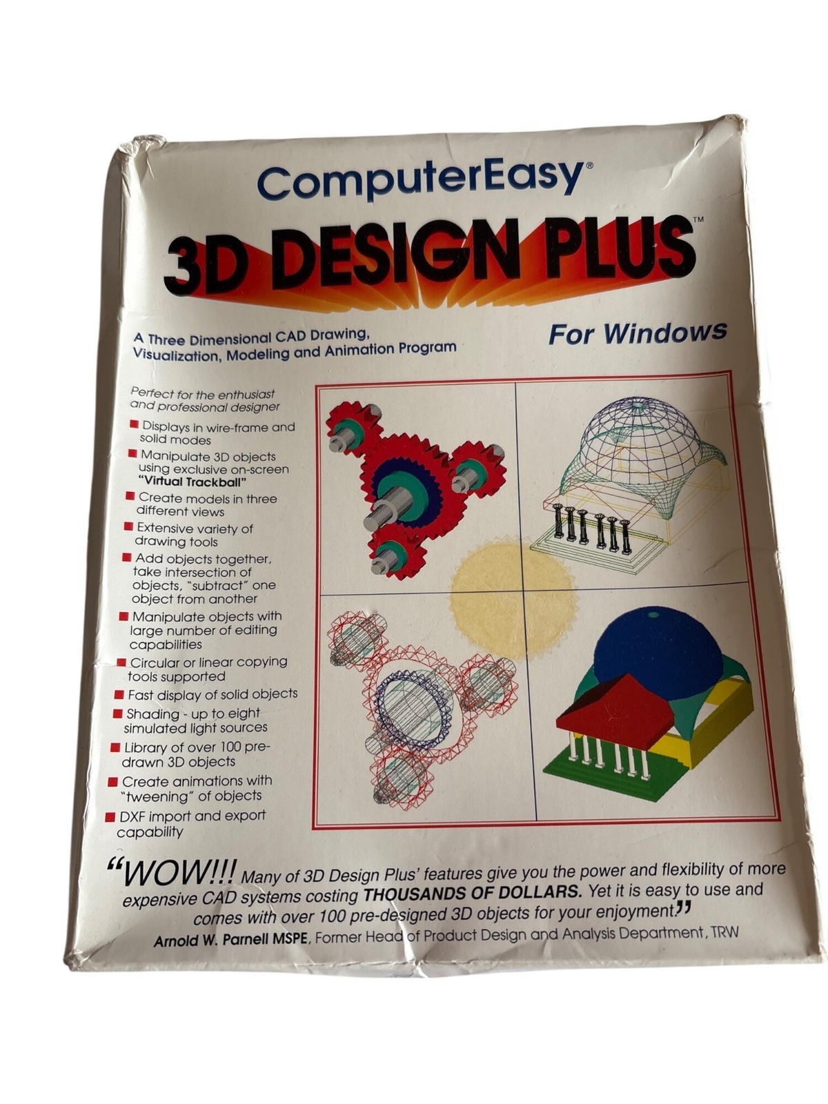 ComputerEasy 3D Design Plus Software For Windows CAD Drawing & Animation Program