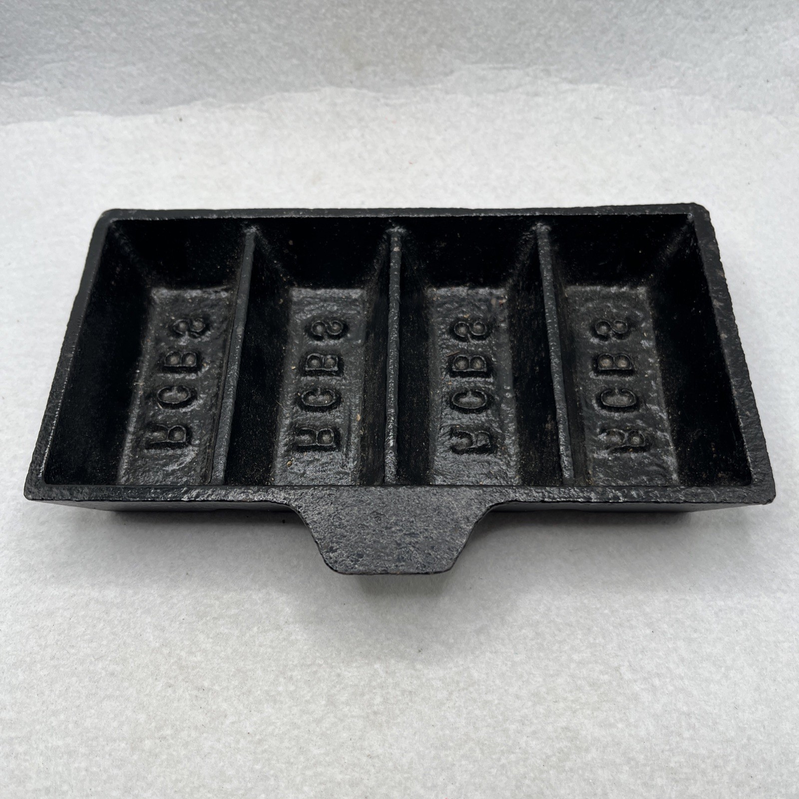 Vintage RCBS, 4-Cavity Cast Iron, Lead Ingot Mold