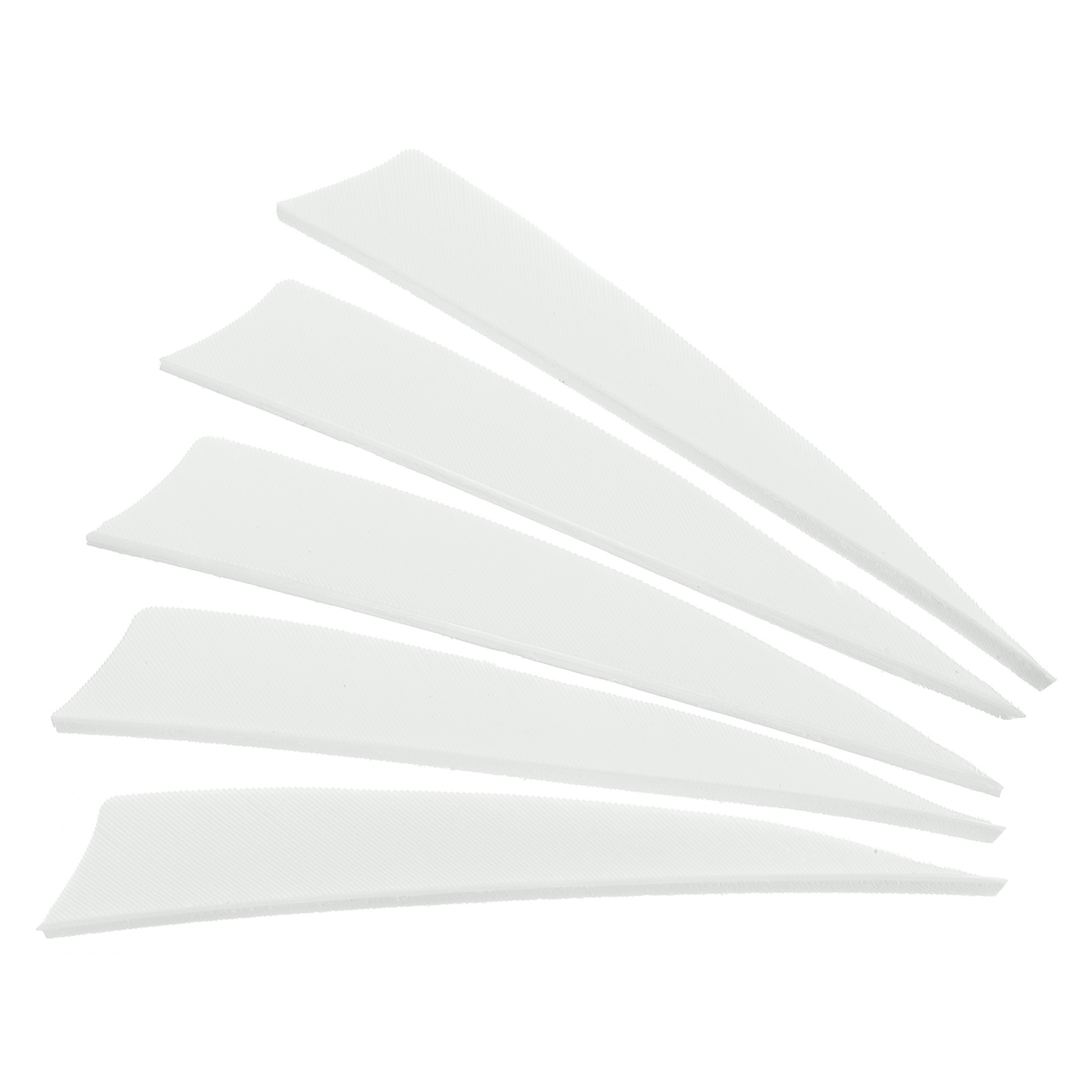 50 Pack Arrows Vanes 4 Inch Arrow Feather Left Wing White for DIY