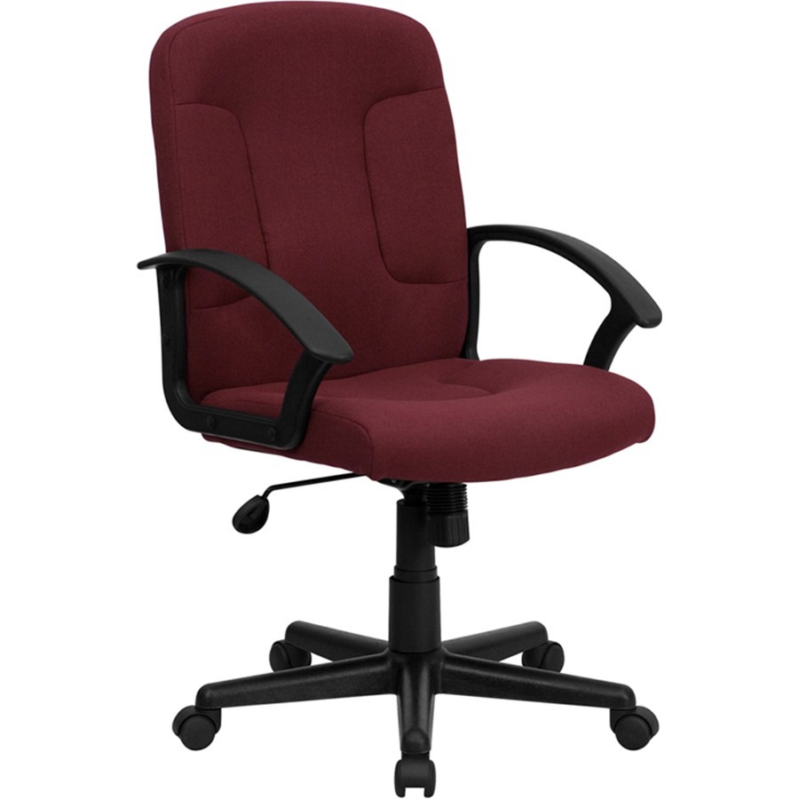 Flash Furniture Burgundy Fabric Office Chair, Burgundy - GO-ST-6-BY-GG