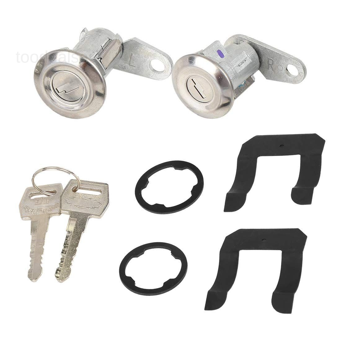 Pair Door Lock Cylinder with 2 Keys for Ford for Ranger 1983-1991 for Ford E-150