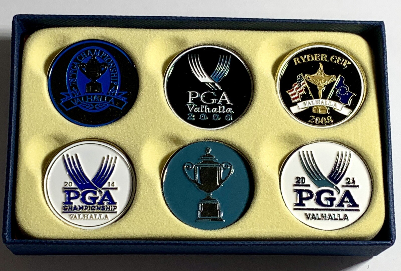2024 Pga Championship golf Ball Markers Valhalla 6 pack new