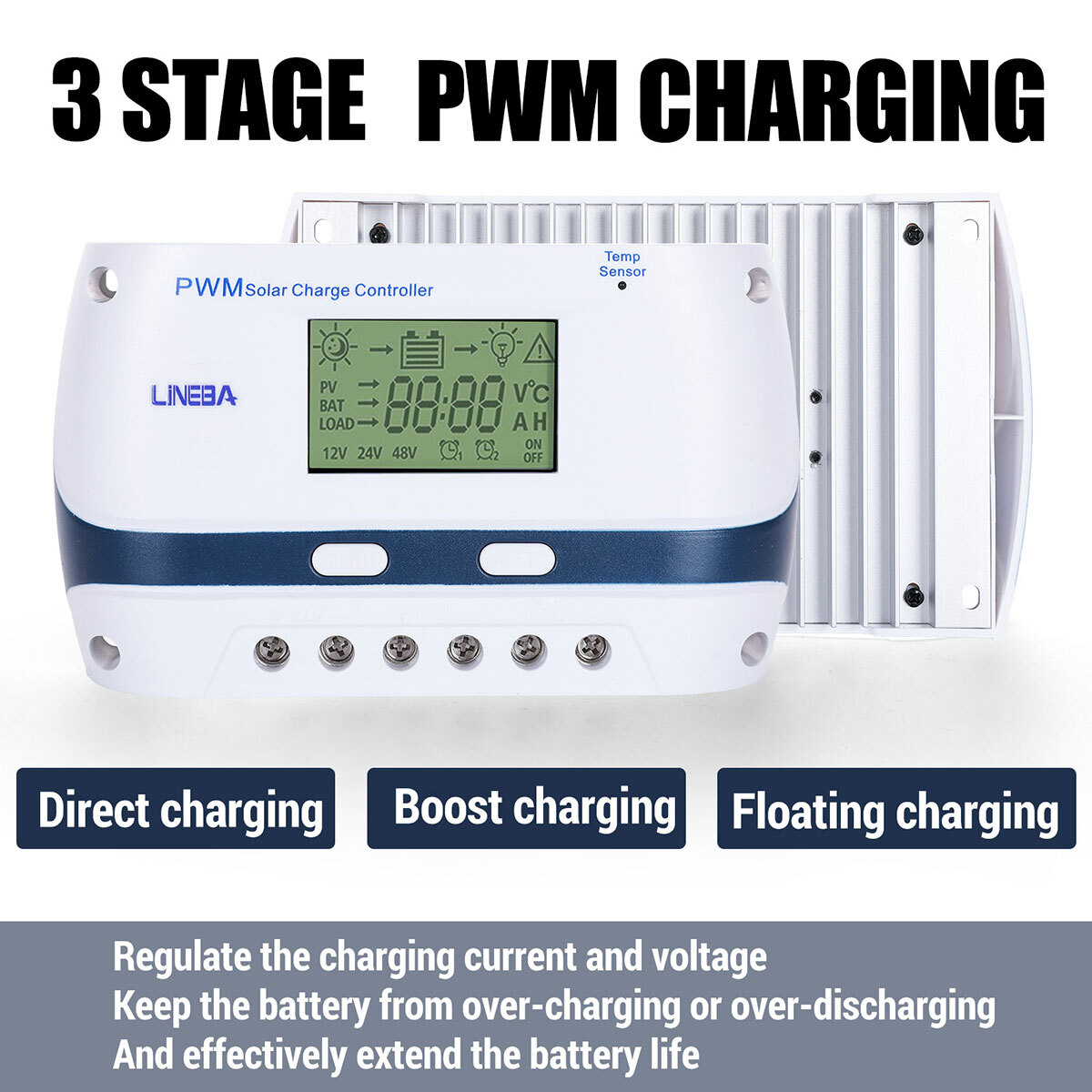 Compact 30A Solar Panel Regulator for Enhanced Battery Life and Efficiency