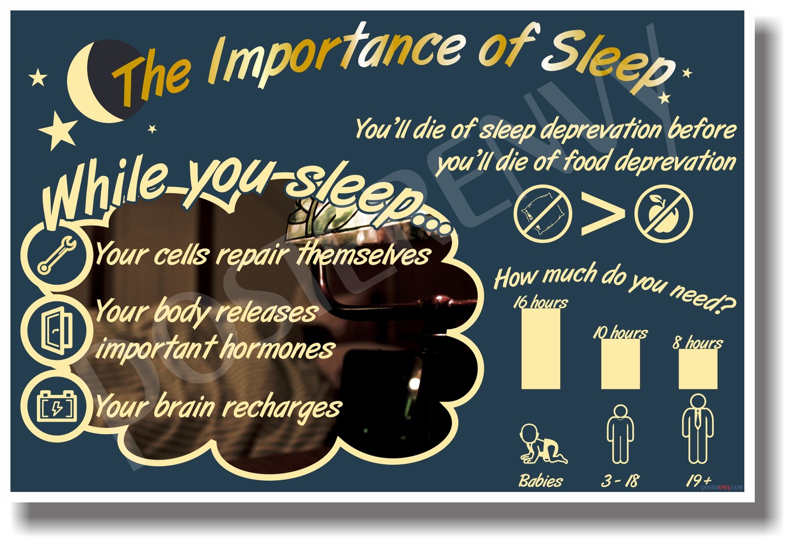 Importance of Sleep - NEW Health Poster