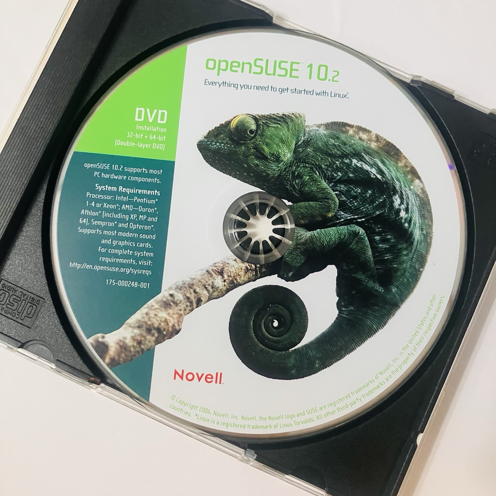 openSUSE 10.2 Linux Install Set 7 Disc DVD CD 32 64 Bit