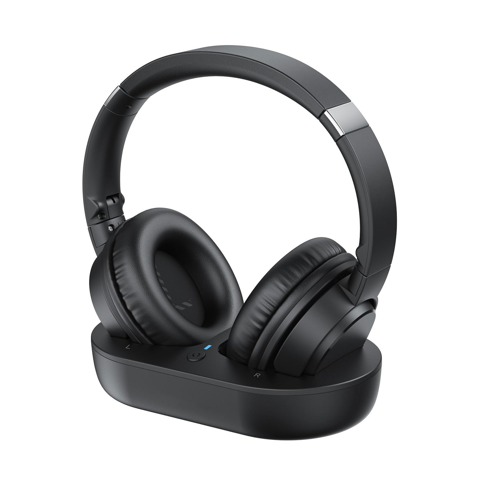 SKYCOMET Wireless Headphones for TV, TV Seniors Black