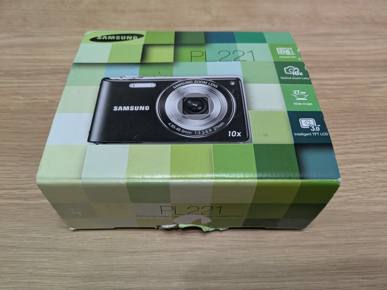 Samsung Digital Camera PL221 16.0MP Red Tested - Boxed with Charging Cable, Case