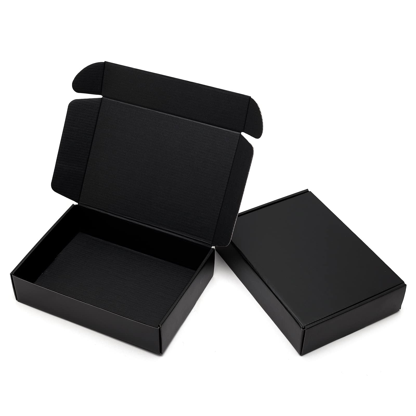 Timirog 9X6.5X2 Inches Black Boxes 25 - Mailing For Small Business