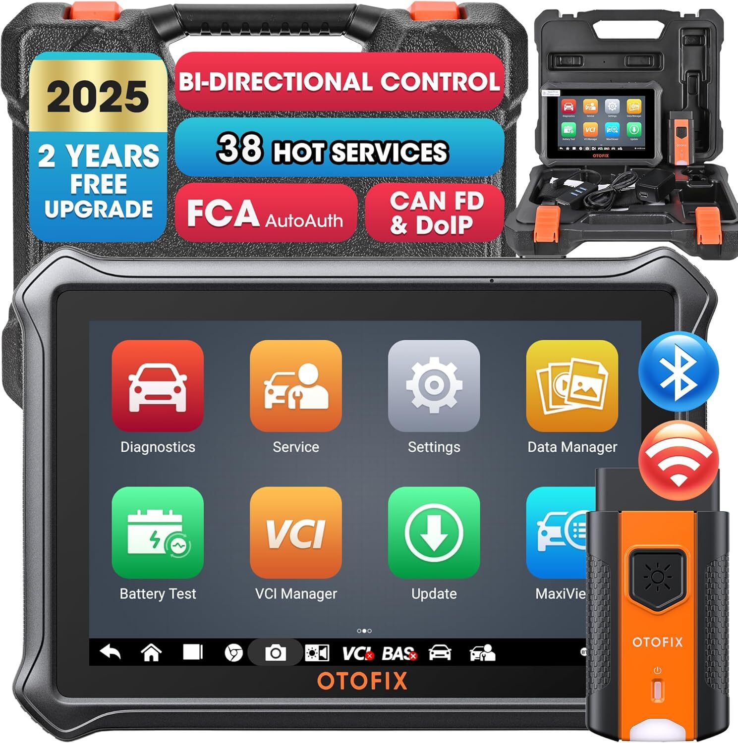 2025 OTOFIX D1 Lite Bidirectional Full System Diagnostic Tool Key Coding Scanner
