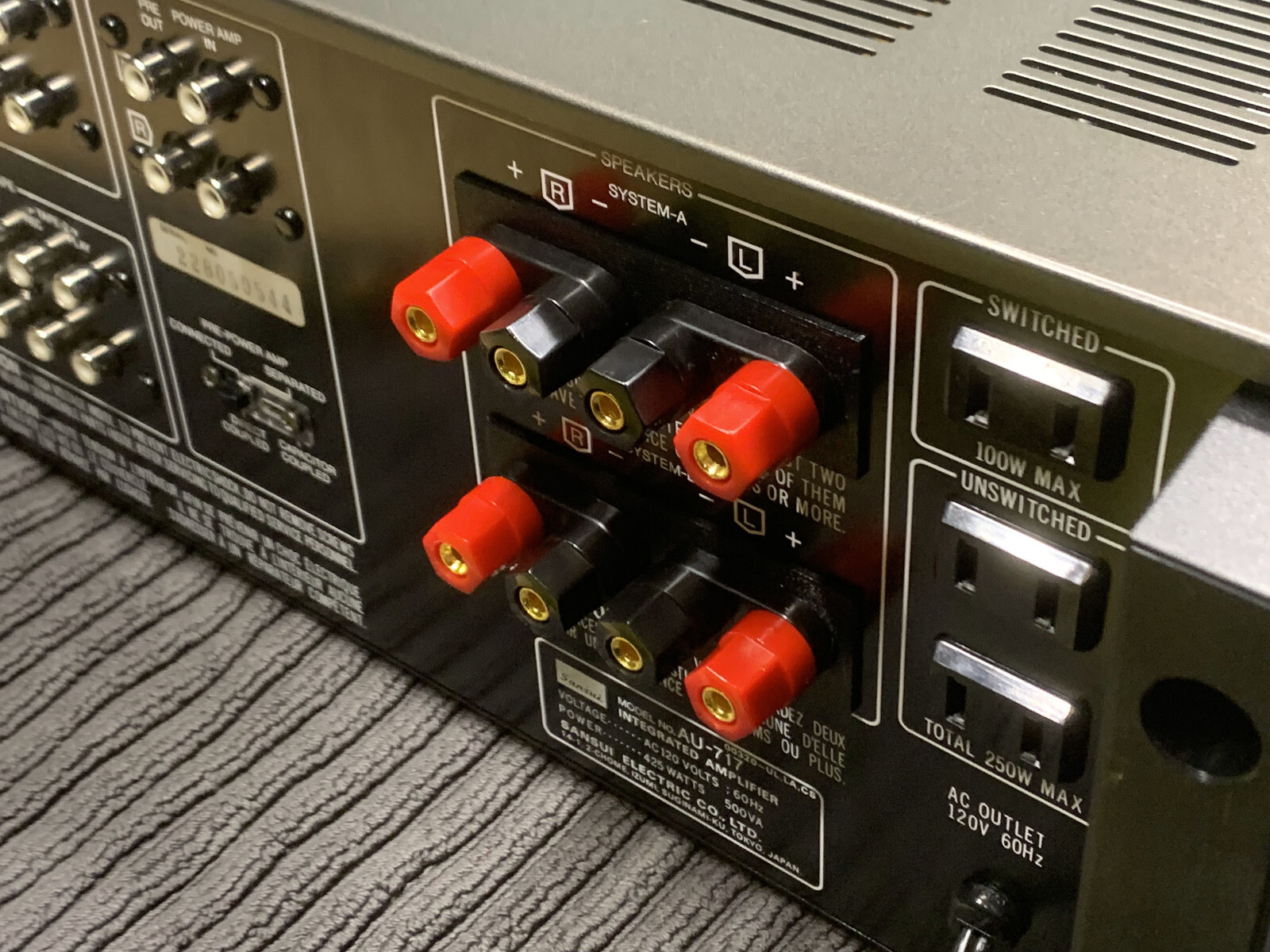 Sansui G-801 speaker terminal upgrade kit