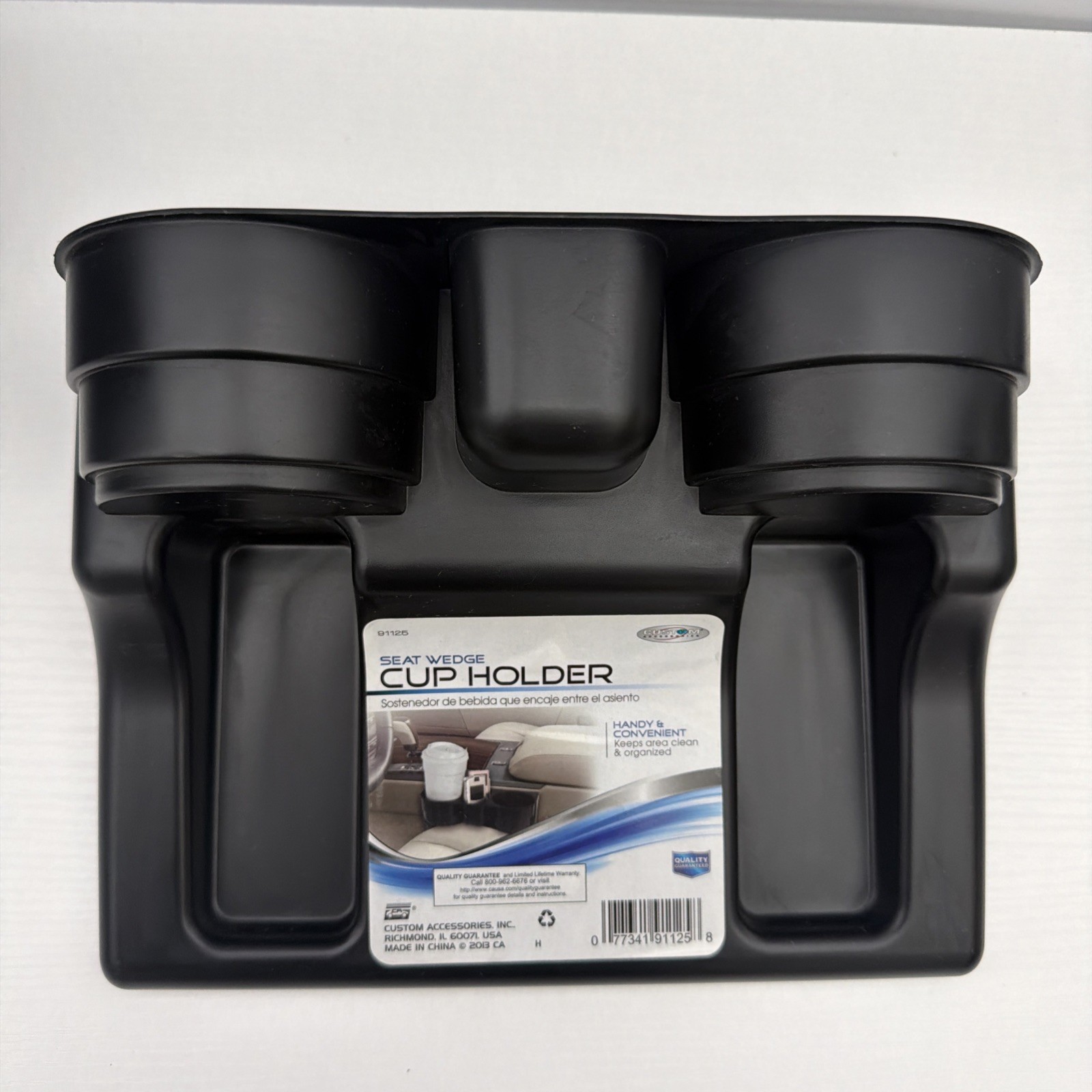 Custom Accessories Black Seat Wedge Cup Holder