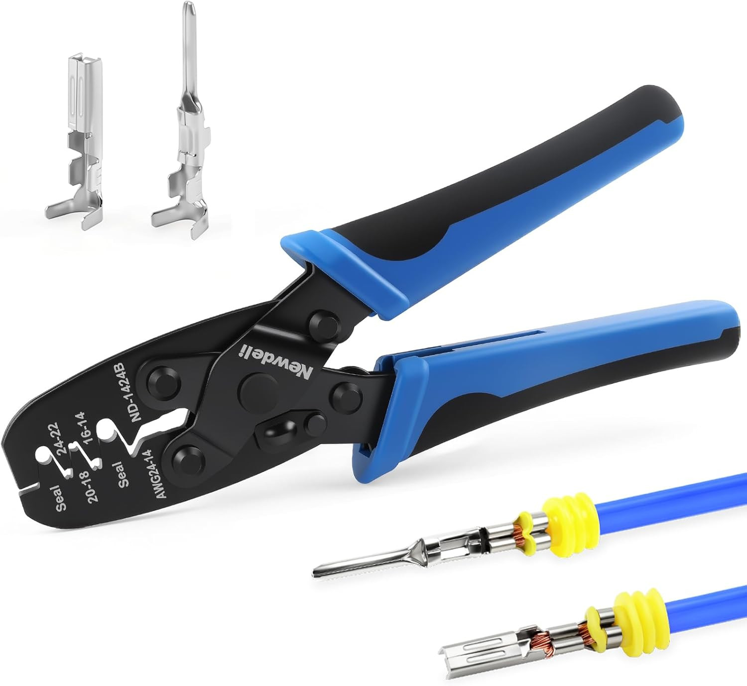 Weather Pack Crimper AWG24-14 Open Barrel Crimping Tool Delphi Metri-Pack