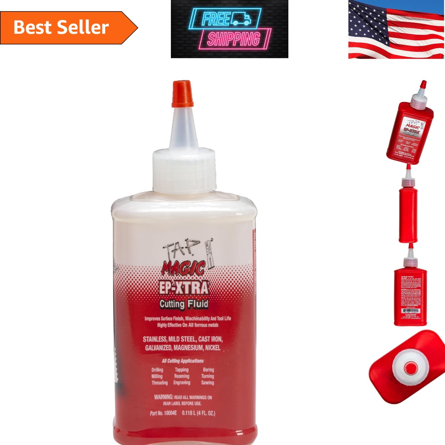 20857 Tap Magic Fluid - 4 Oz Metal Cutting Oil for Precision Performance