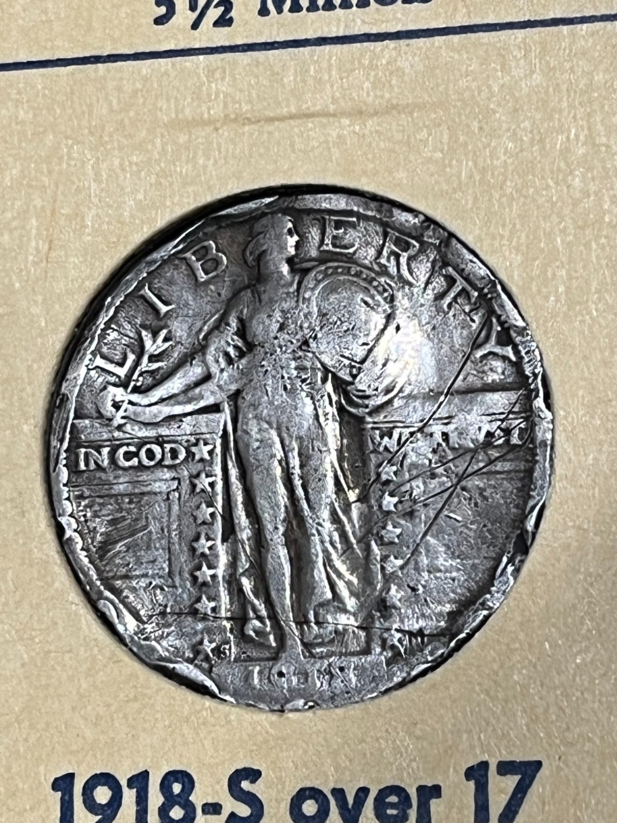 1918/7-S Standing Liberty Quarter