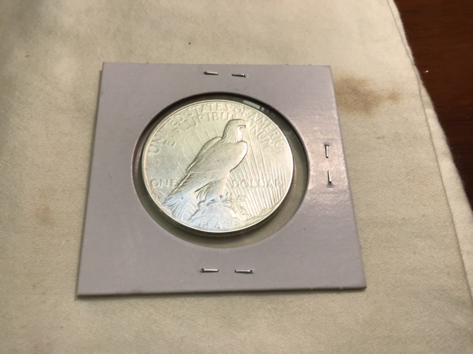 1925 S Silver Peace Dollar. Nice Details.